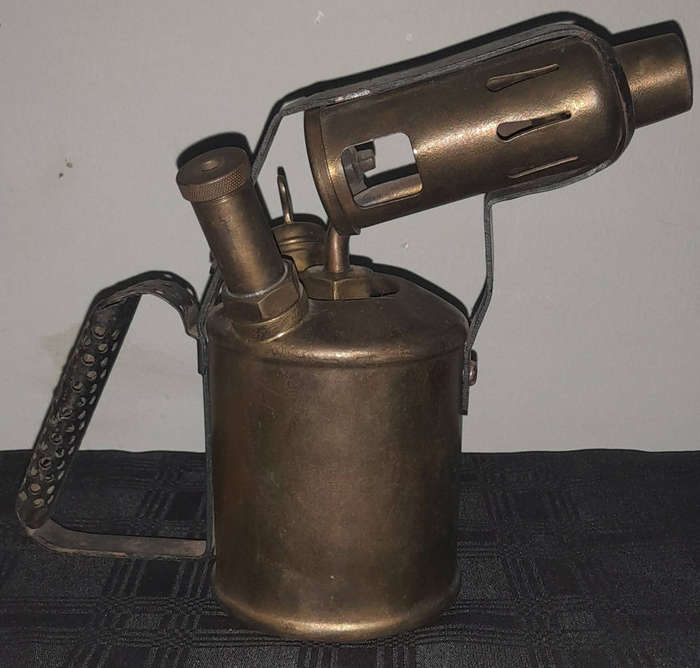 Vintage Primus 632 Blowtorch, Brass with Metal Handle
