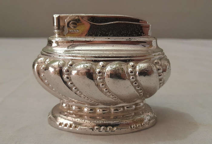 Ronson Crown, Vintage Silver-plated Table Lighter