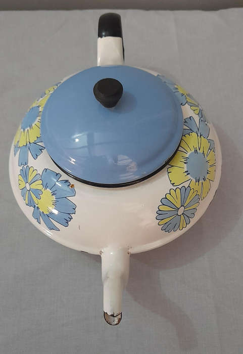 Vintage Enamel Teapot