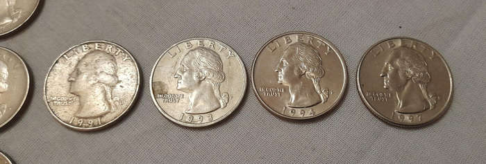 1/4 Dollar "Washington Quarter" Coin Lot