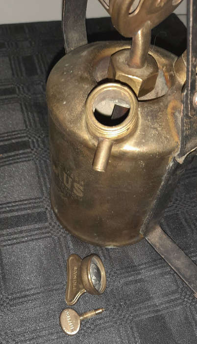 Vintage Primus 632 Blowtorch, Brass with Metal Handle