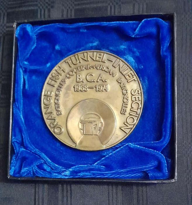 Commemorative Medal, Orange Fish Tunnel - Inlet Section