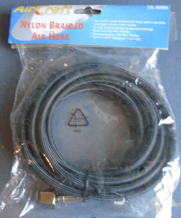 AIRCRAFT - 3M NYLON BRAIDED AIR HOSE, IN BAG