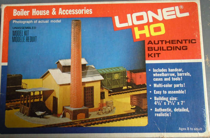 LIONEL HO SCALE - BOILER HOUSE & ACCESSORIES KIT, BOXED