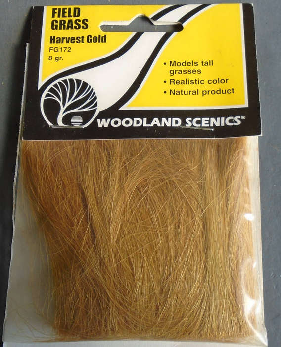 WOODLANDS HO SCALE - HARVEST GOLD FIELD GRASS, CARDED