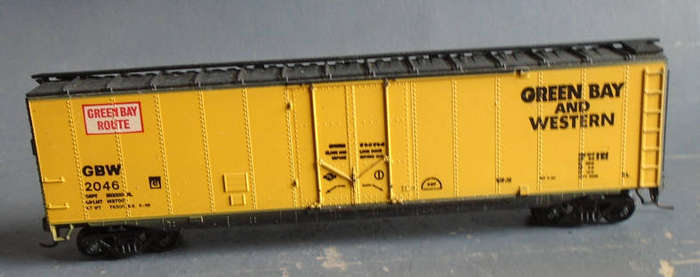 ROUNDHOUSE HO SCALE - GB&W CLOSED GOODS WAGON