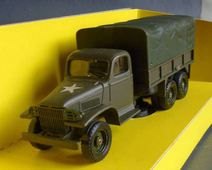 SOLIDO 1/50 SCALE - GMC MILITARY TRUCK W/CANOPY, BOXED