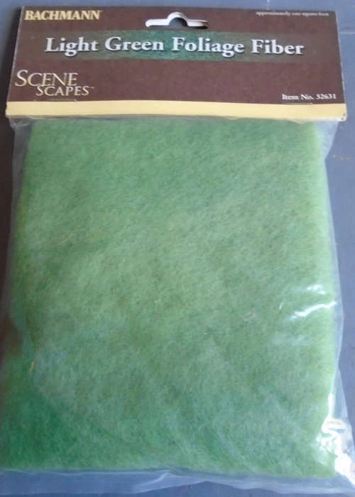 BACHMANN ALL SCALES - LIGHT GREEN FOLIAGE FIBRE, BAGGED