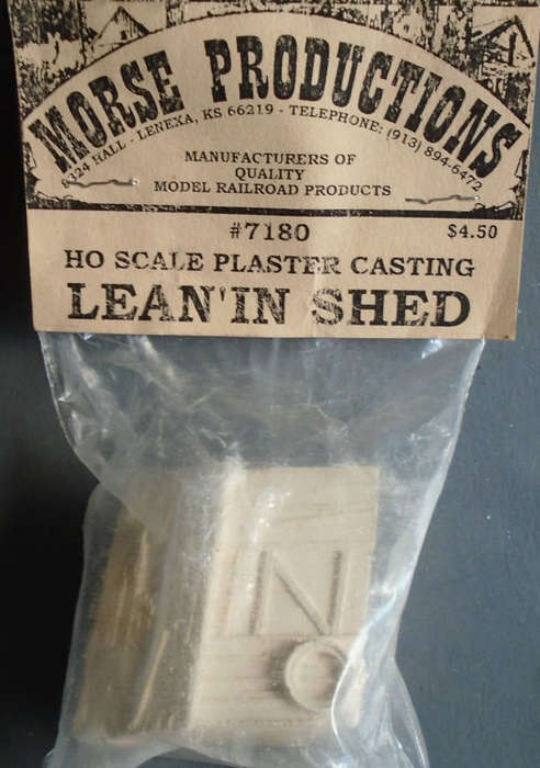 MORSE PRODUCTIONS HO SCALE - LEAN'IN SHED, BAGGED