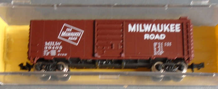 ATLAS N SCALE - MILWAUKEE ROAD 40' BOX CAR, BOXED