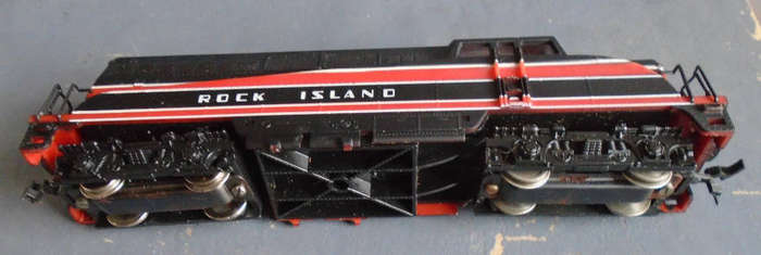 AHM HO SCALE - ROCK ISLAND DIESEL LOCO, BOXED