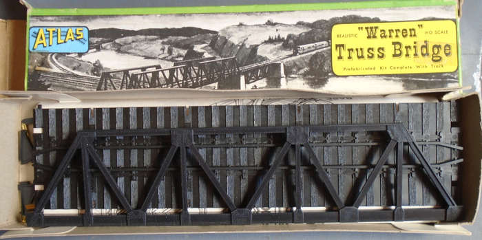 ATLAS HO SCALE -WARREN TRUSS BRIDGE KIT, BOXED
