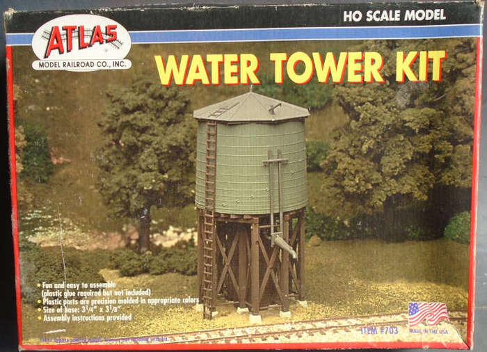 ATLAS HO SCALE - WATER TOWER KIT, BOXED