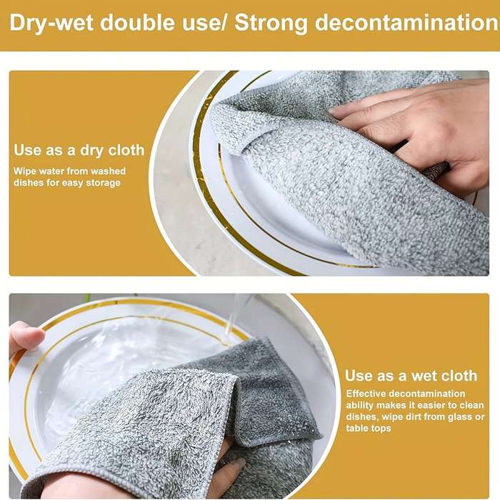 Pack Of 10 Super Absorbent Cleaning Cloths