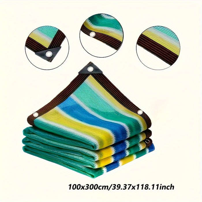 Colorful Privacy Screen For Outdoor Space - Durable Pe Material