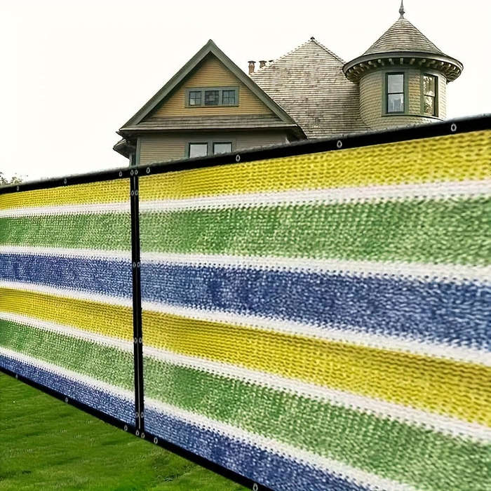 Colorful Privacy Screen For Outdoor Space - Durable Pe Material