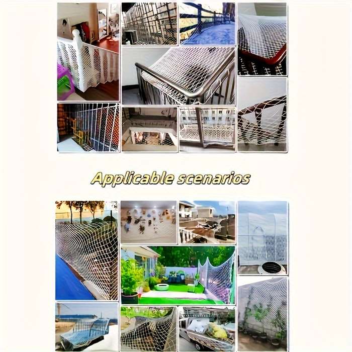 Bohemian Style Multi-Purpose White Nylon Net