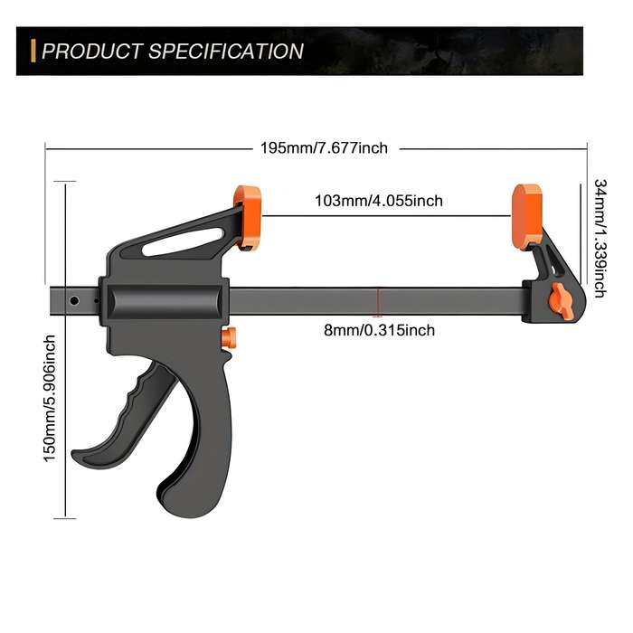 1 x F-Bar Clamp