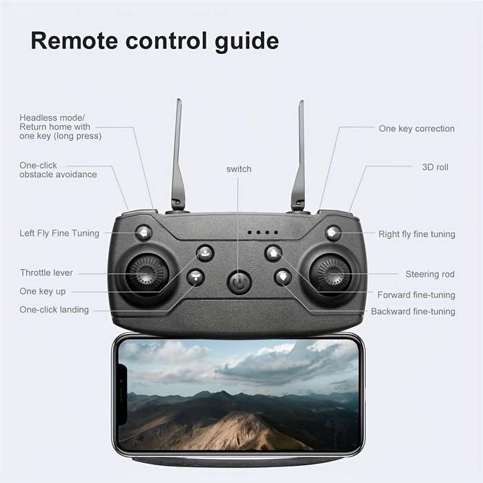 Foldable Drone With Dual Cameras