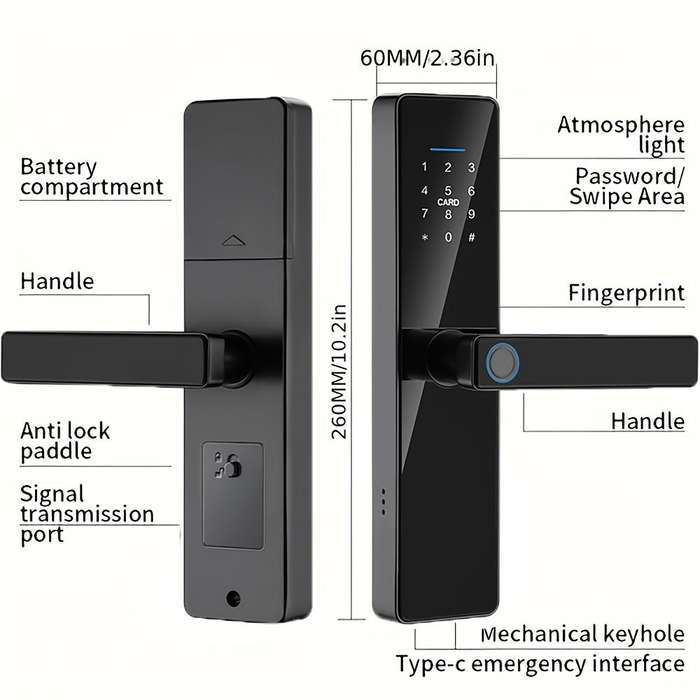 Home Electronic Password Fingerprint Door Lock