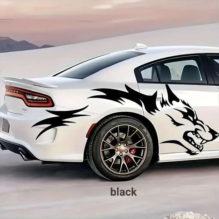 2pcs Wolf Totem Car Decals