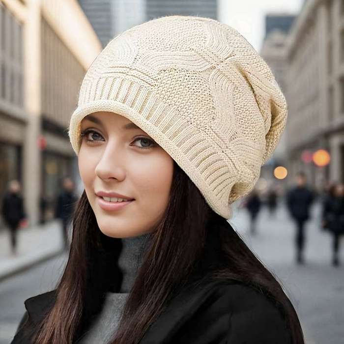 1 x Women's Holiday Acrylic Knit Beanie