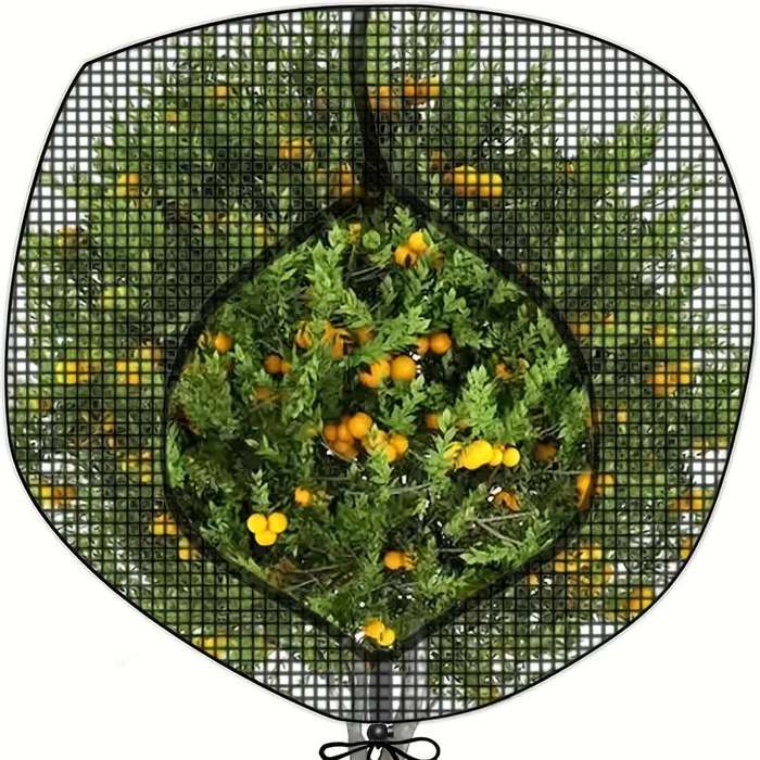 Heavy Duty Black Garden Net With Drawstring And Double Zipper