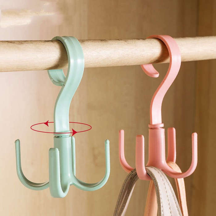 1 x Classic Style Plastic 360 Swivel Garland Hook