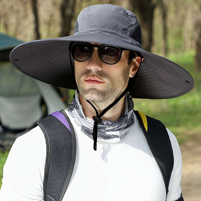 Men's Fashion Wide Brim Bucket Hat