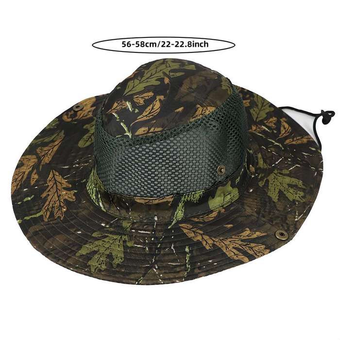Men's Outdoor Camouflage Cowboy Hat
