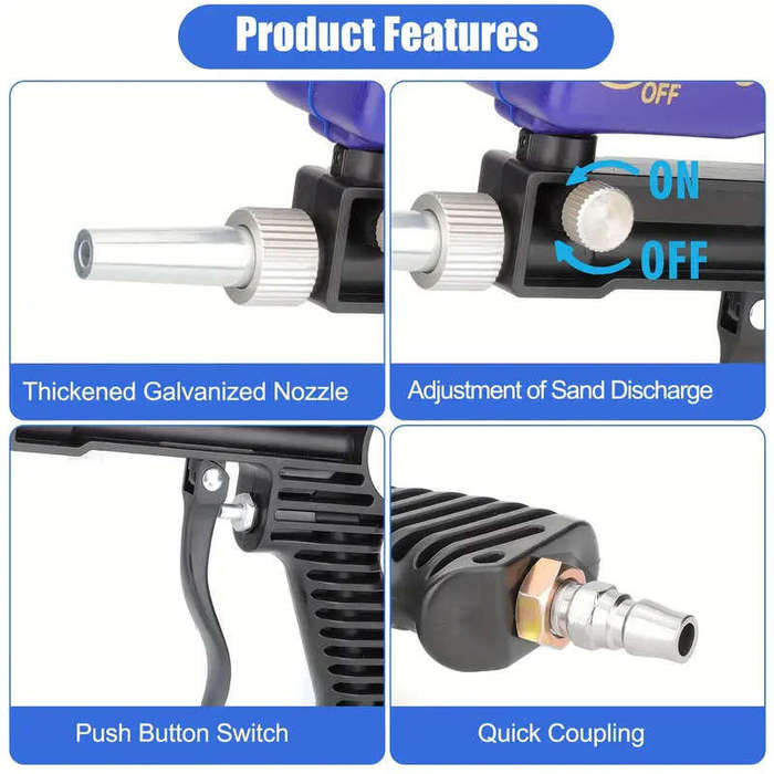 1 Piece Air Compressor Sandblasting Gun
