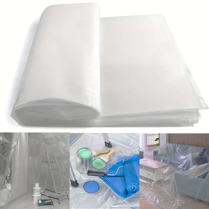 1 Piece Of Durable Clear Plastic Sheeting