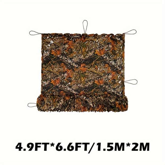 Tree Shape Camouflage Netting With Mesh Lanyard - Great For Fence Decoration