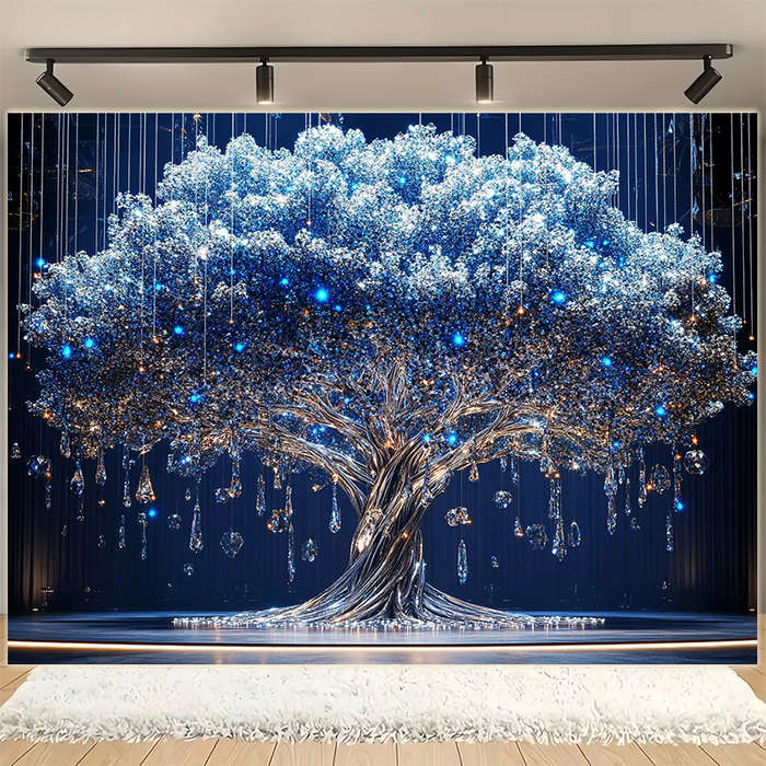 1 Tree Of Life Tapestry With Diamonds