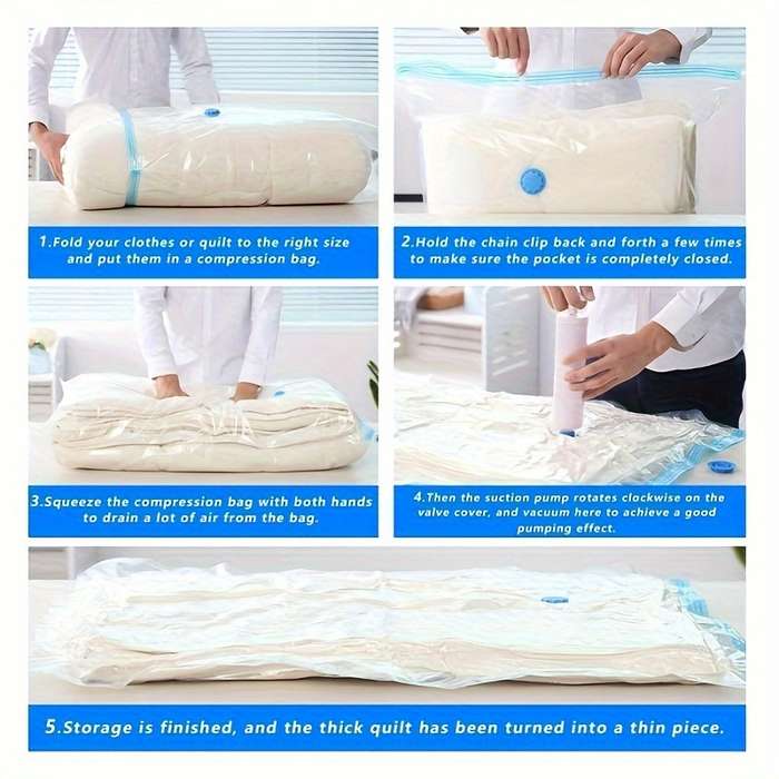 Vacuum Storage Bag With Handheld Pump