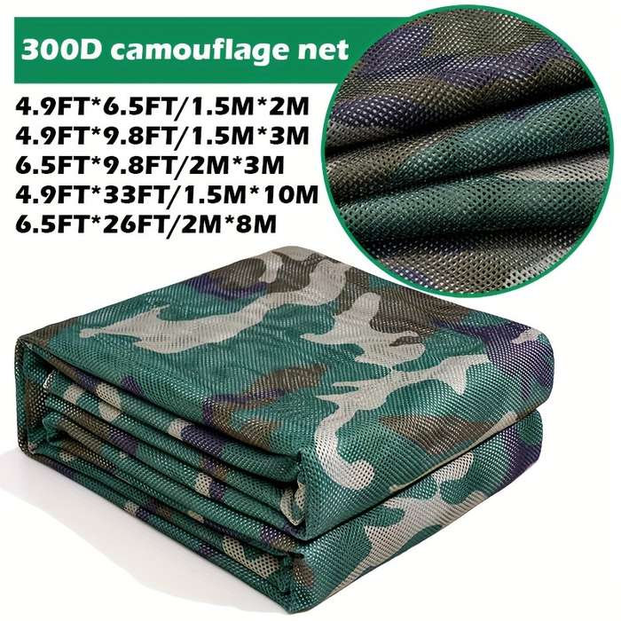 300D Camouflage Net - 4 Color American Pattern