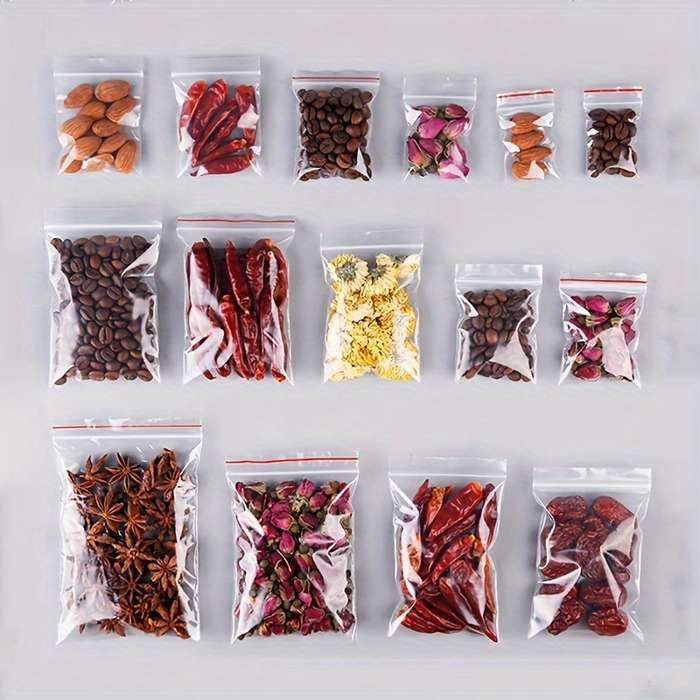 100 Heavy Duty Pet Resealable Ziplock Bags