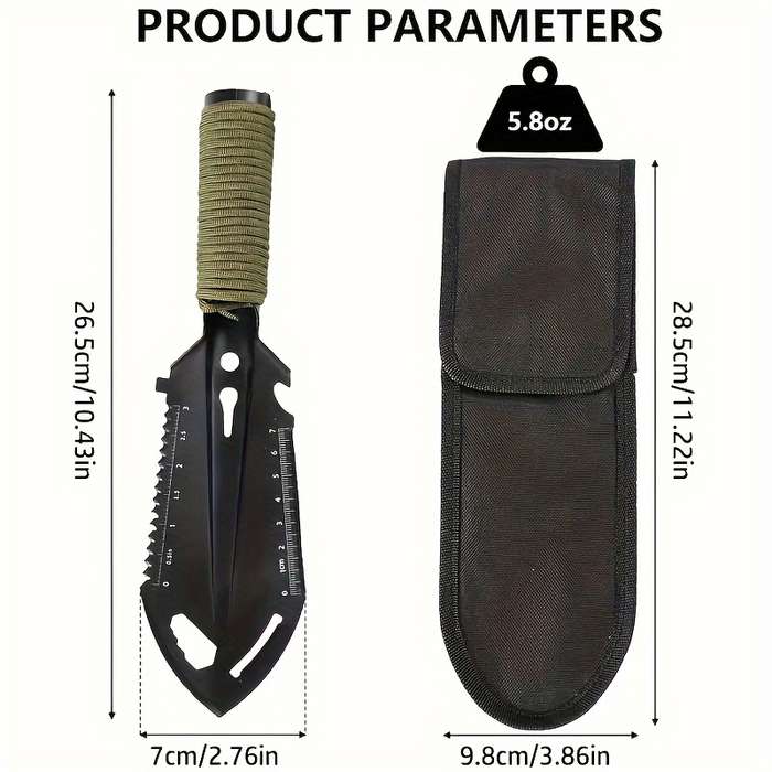 Stainless Steel Tactical Shovel For Camping And Hiking