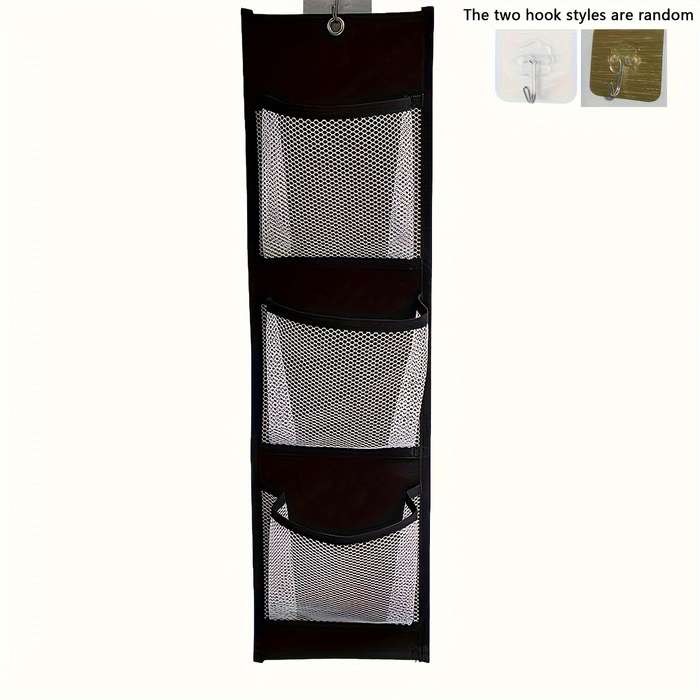 Door Hanging Clothes Organizer - Wall Mounted With 3 Pockets