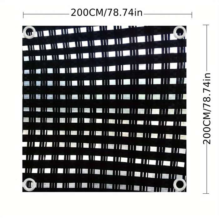 1 Heavy Duty Black And White Check Tarp