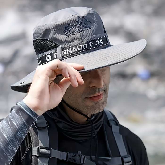 Men's Wide Brim Outdoor Hiking Hat