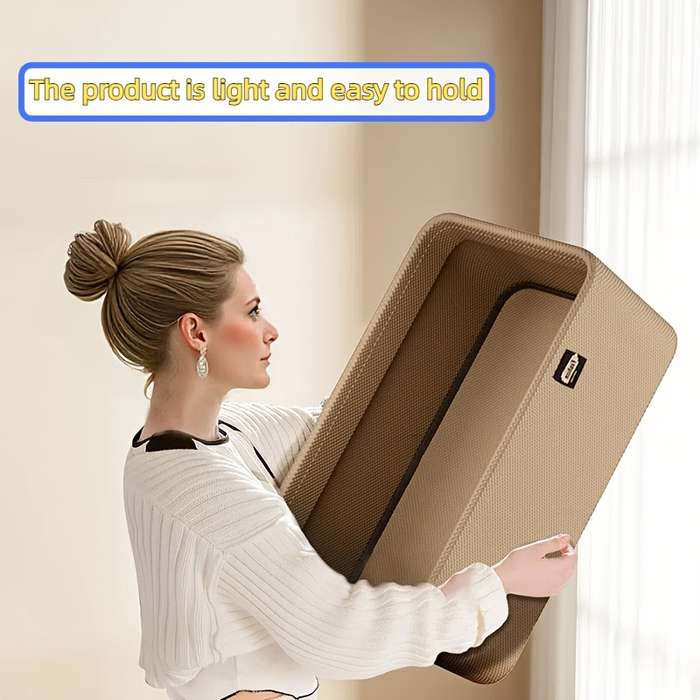 1 Multifunctional Foldable Storage Basket With Handle Design