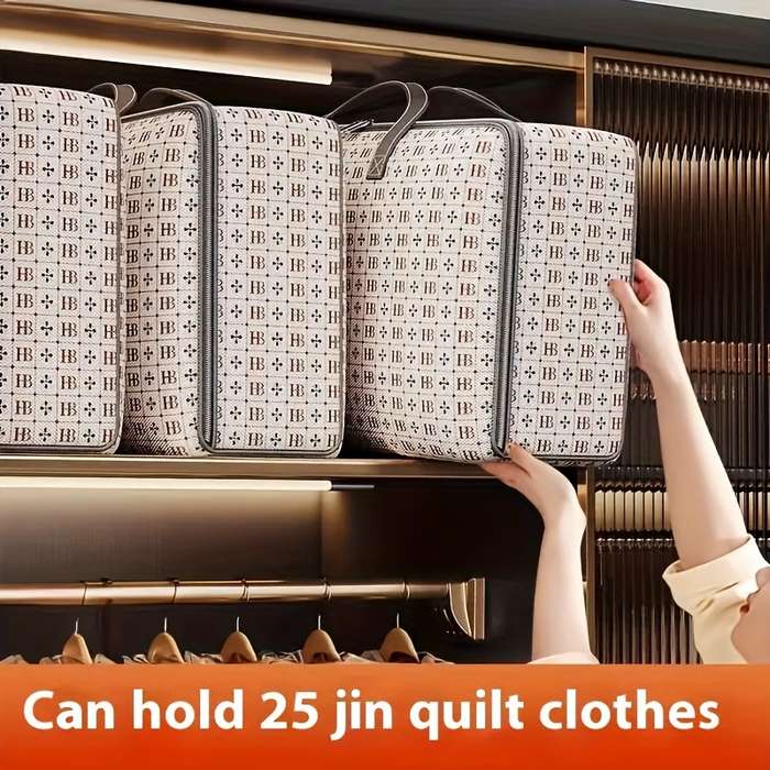 Oversized Cotton Quilted Moving Packing Bag Foldable Blanket Storage Bag
