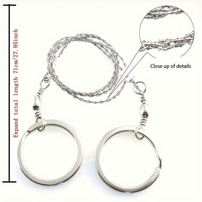 1 Piece Sturdy Stainless Steel Scroll Saw Keychain