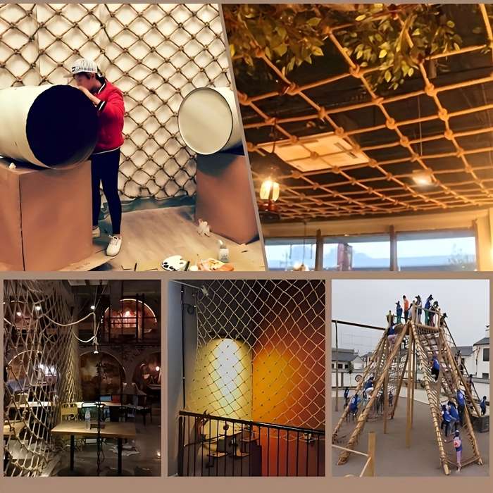 Vintage Style Hemp Rope Net