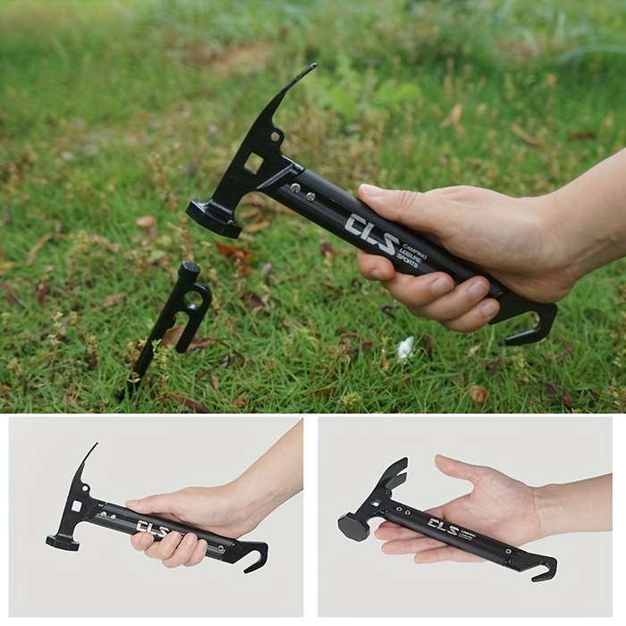Outdoor Mini Tent Hammer With Tent Stake Remover