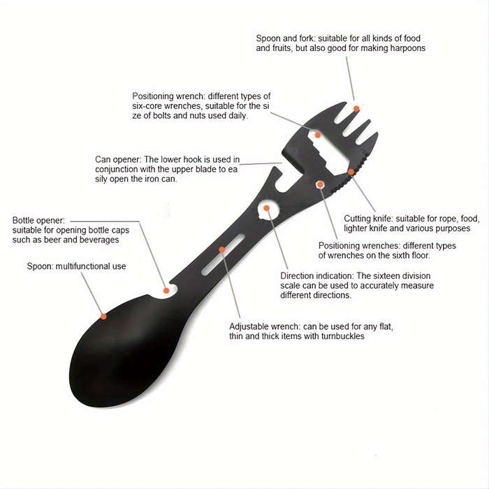 1 x Durable Stainless Steel Multi-Purpose Camping Fork