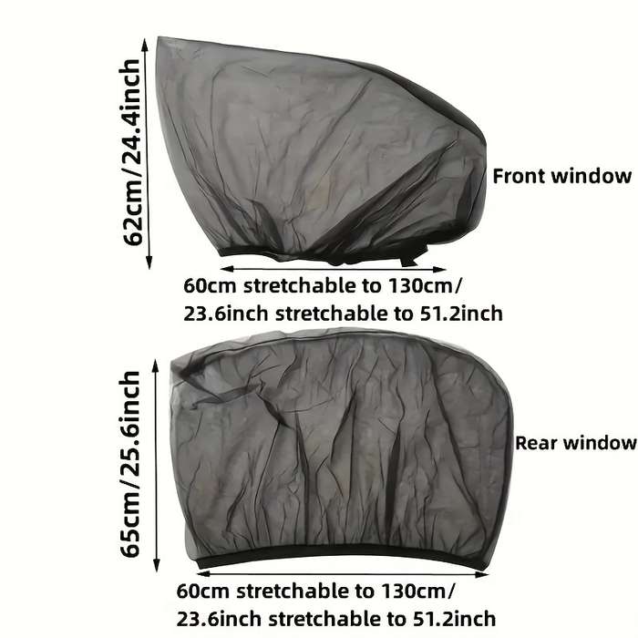4-Piece Car Side Window Visor Set