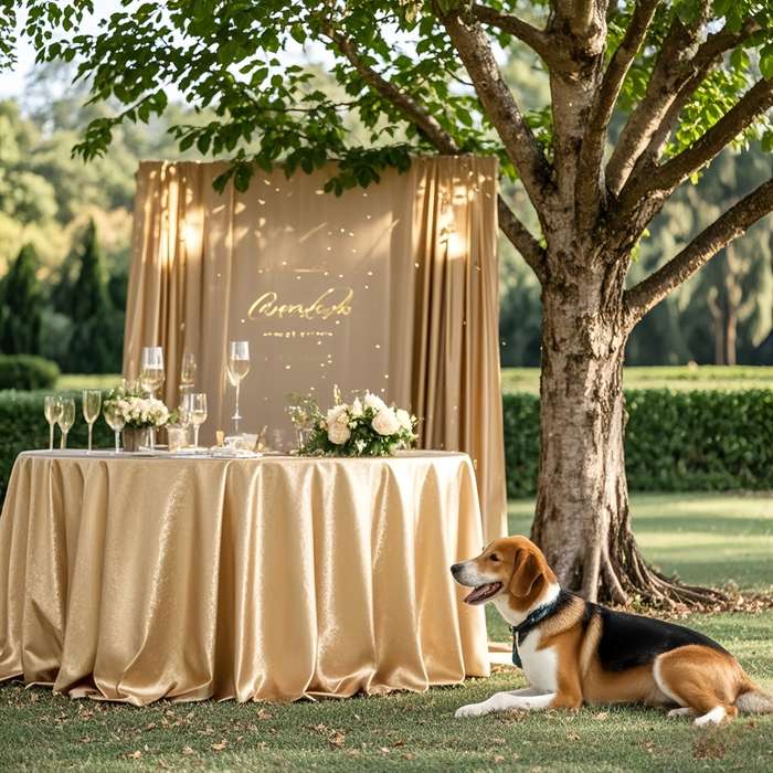 Champagne Golden Tablecloth Elegant Golden Tablecloth Party Golden Tablecloth