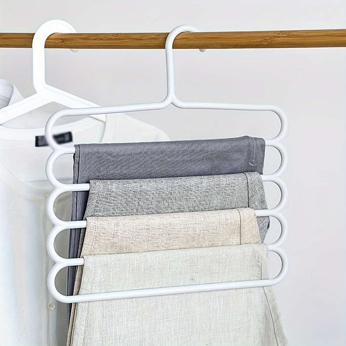 1 Piece 5-Layer Multi-Purpose Plastic Hanger